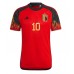 België Eden Hazard #10 Voetbalkleding Thuisshirt WK 2022 Korte Mouwen